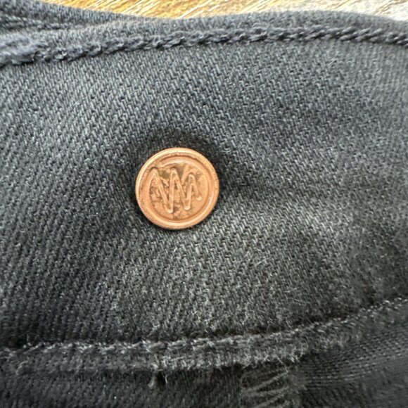 Mother Jeans 27 Black The Hustler Ankle Fray Not Guilty Stretch Denim Hi Rise - Picture 10 of 16